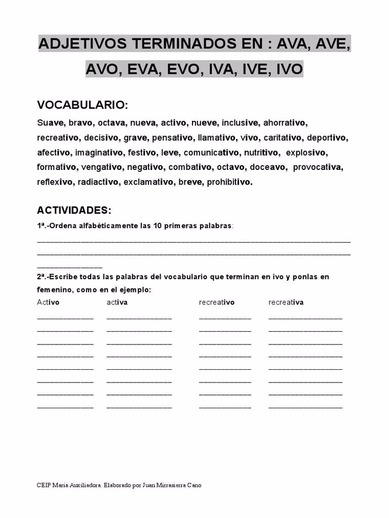 ¿Cuál es el adjetivo de un conejo?