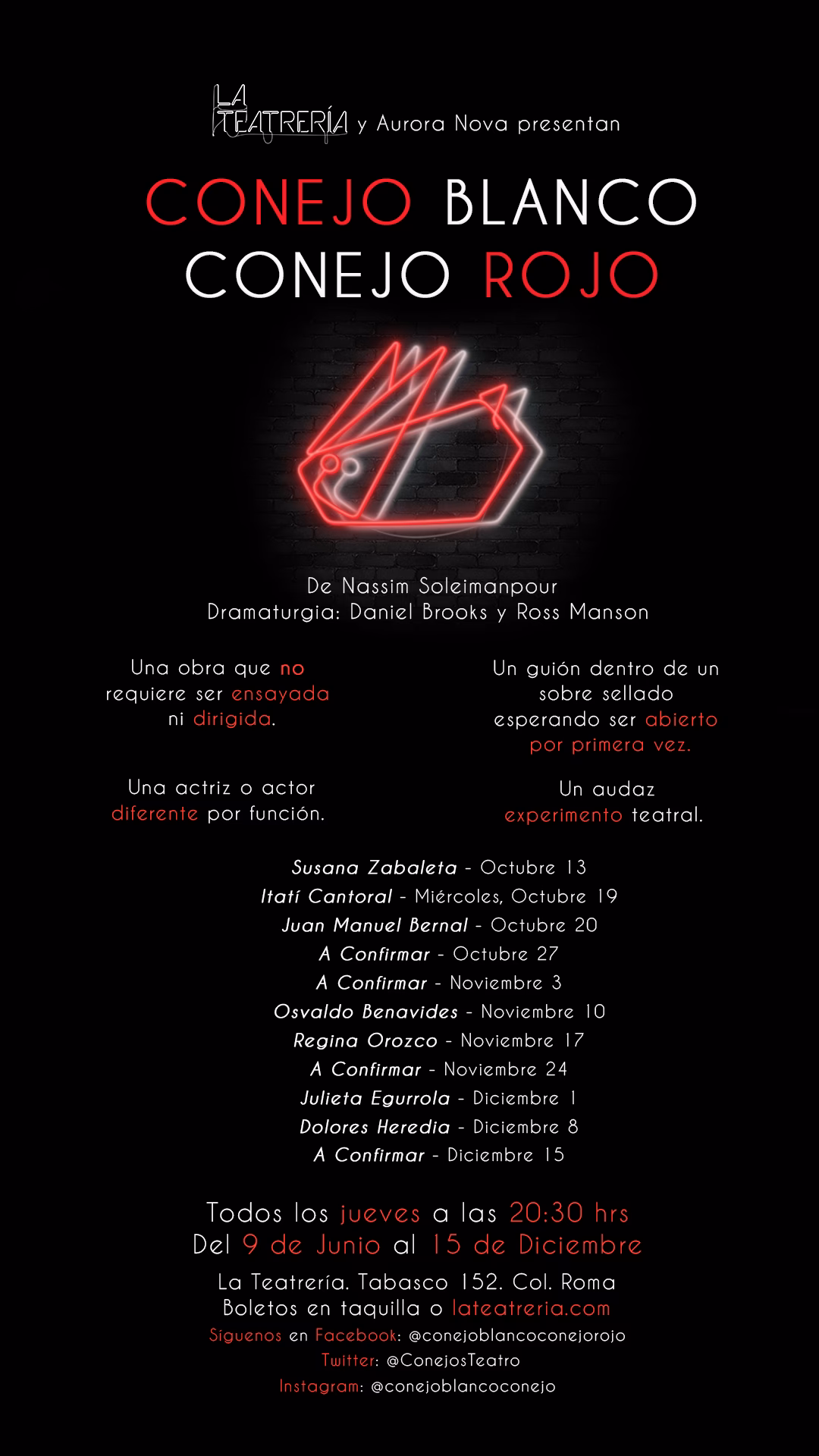 ¿Cómo se llama el títere conejo rojo?