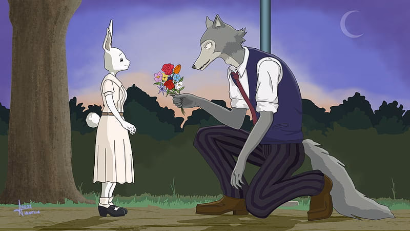 ¿Cómo se llama el anime de Una conejita y un lobo?