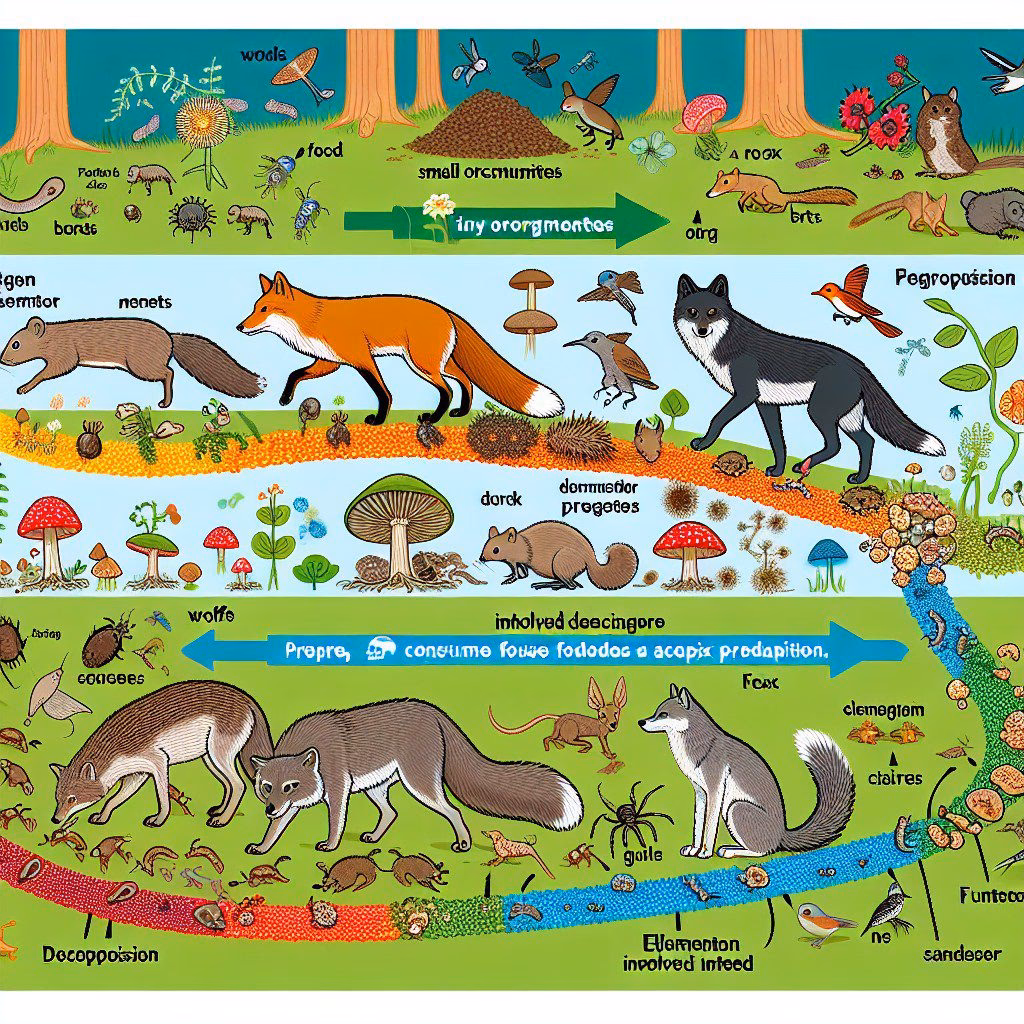 ¿En qué cadena alimentaria se encuentra un oso?