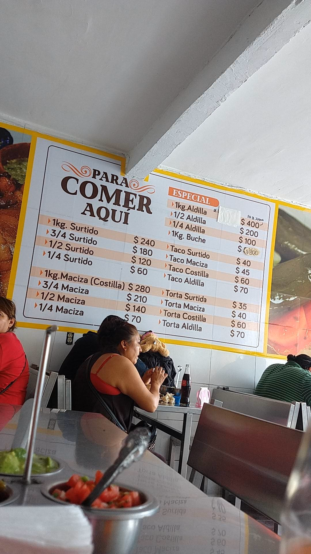 ¿Cuánto cuesta el kilo de carnitas en Irapuato?