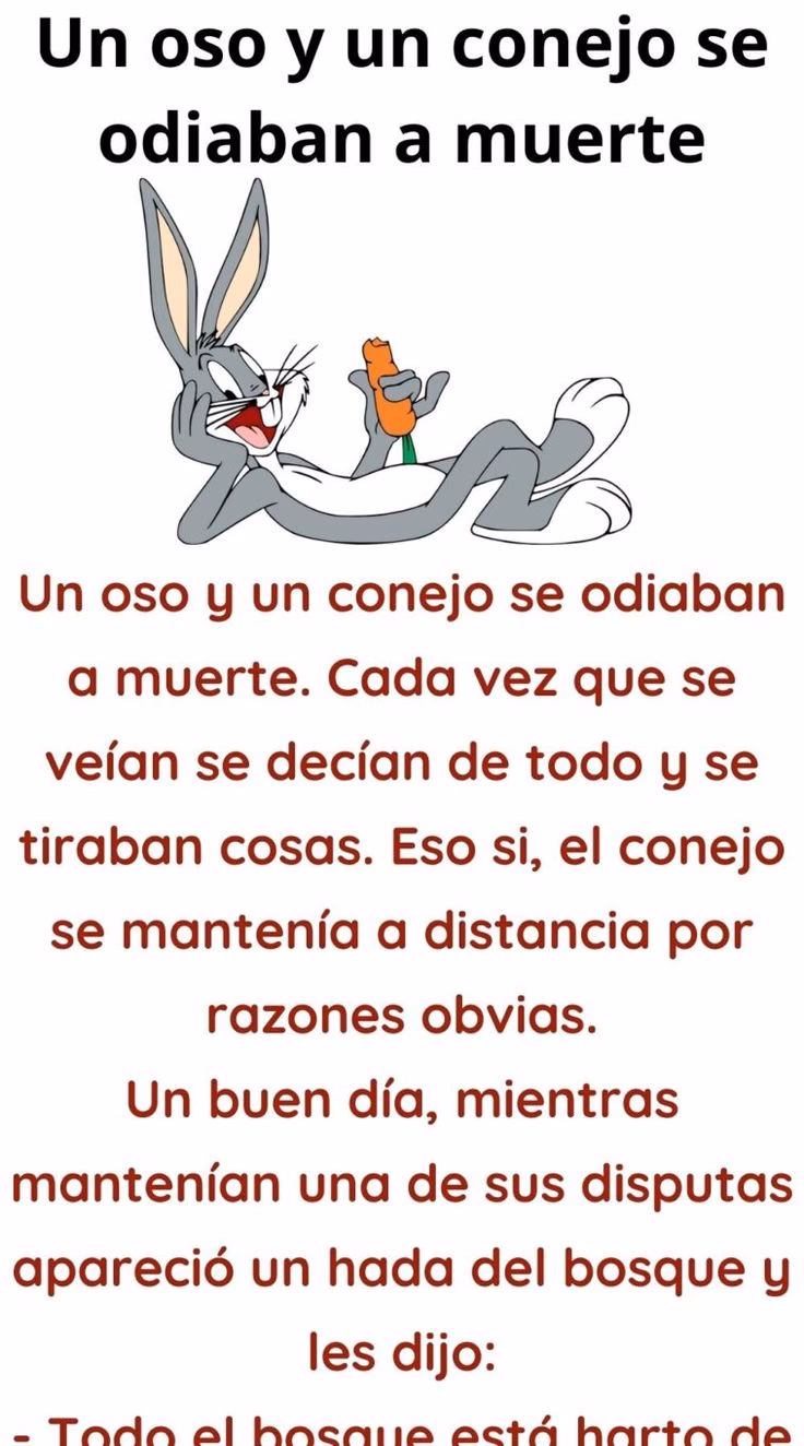 ¿Cuáles son tres líneas sobre conejos?