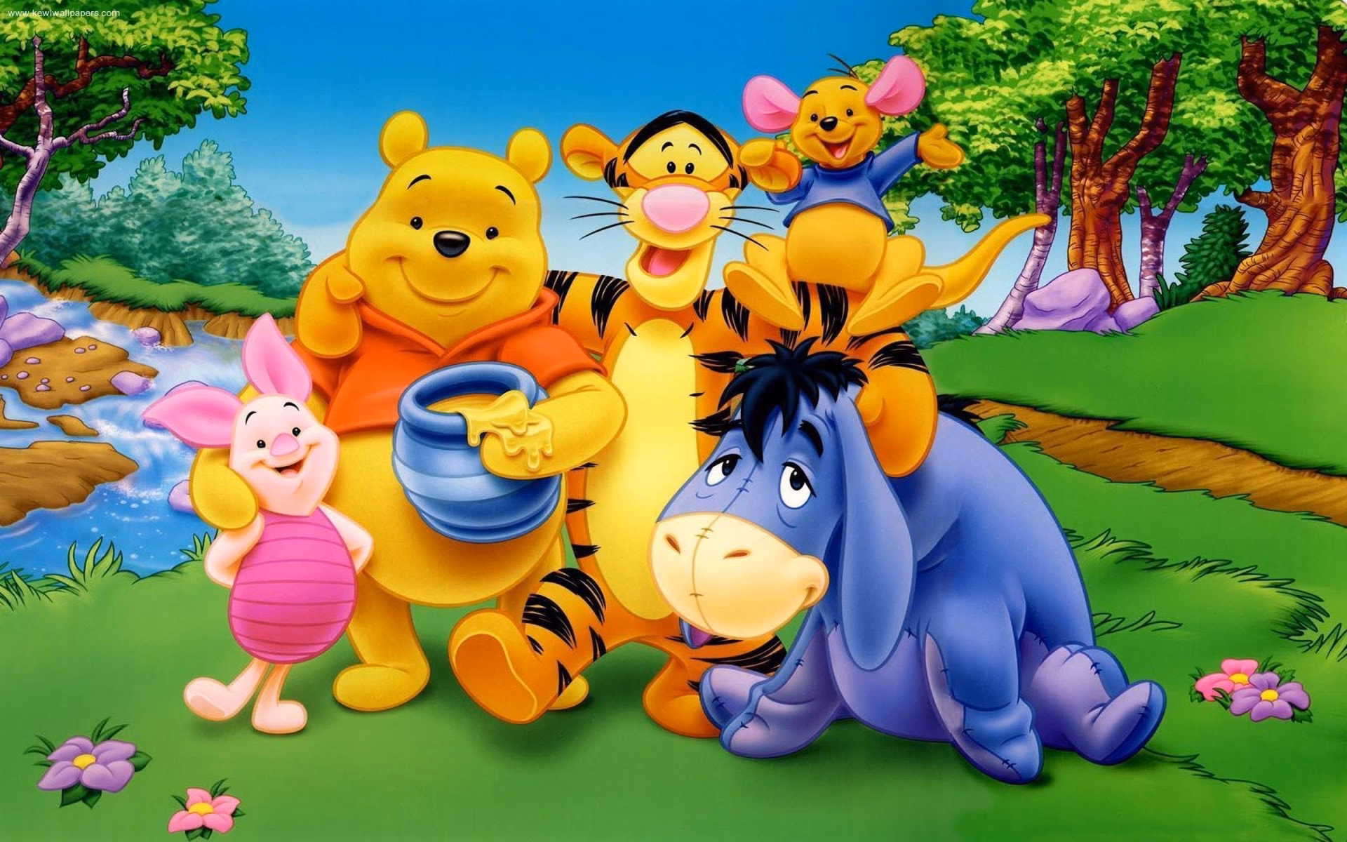 ¿Cómo se llaman los animales de Winnie the Pooh?