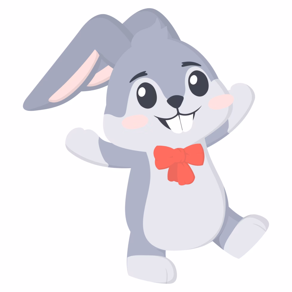 ¿Cómo actúa un conejito feliz?