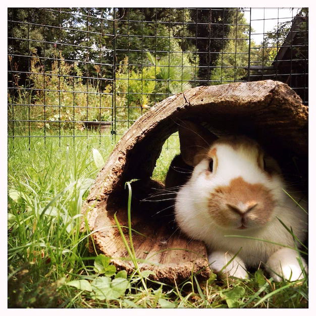 ¿Es normal que los conejos se escondan?