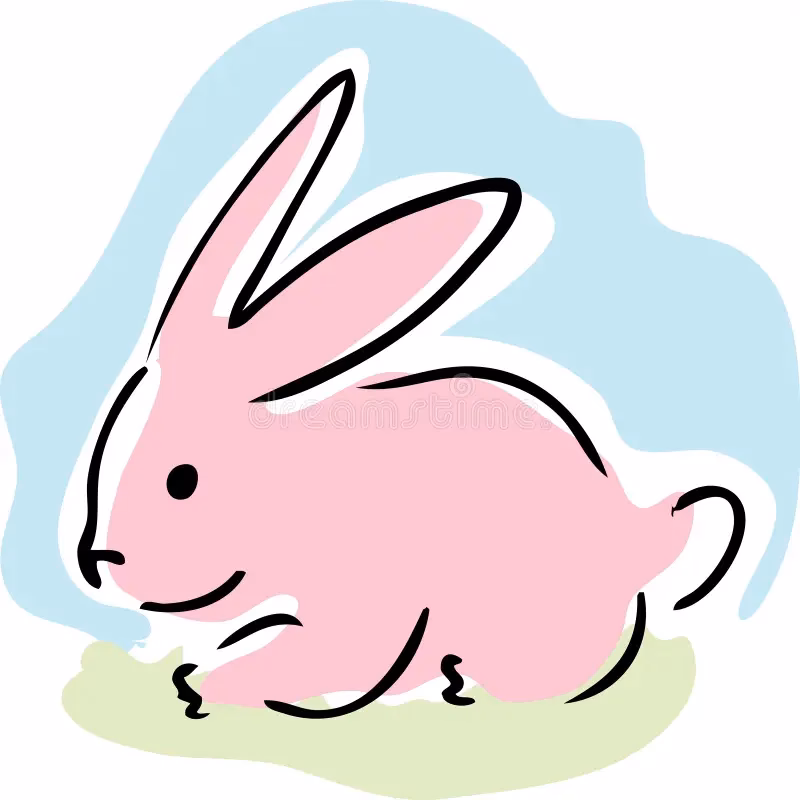 ¿Qué simboliza el conejo rosa?