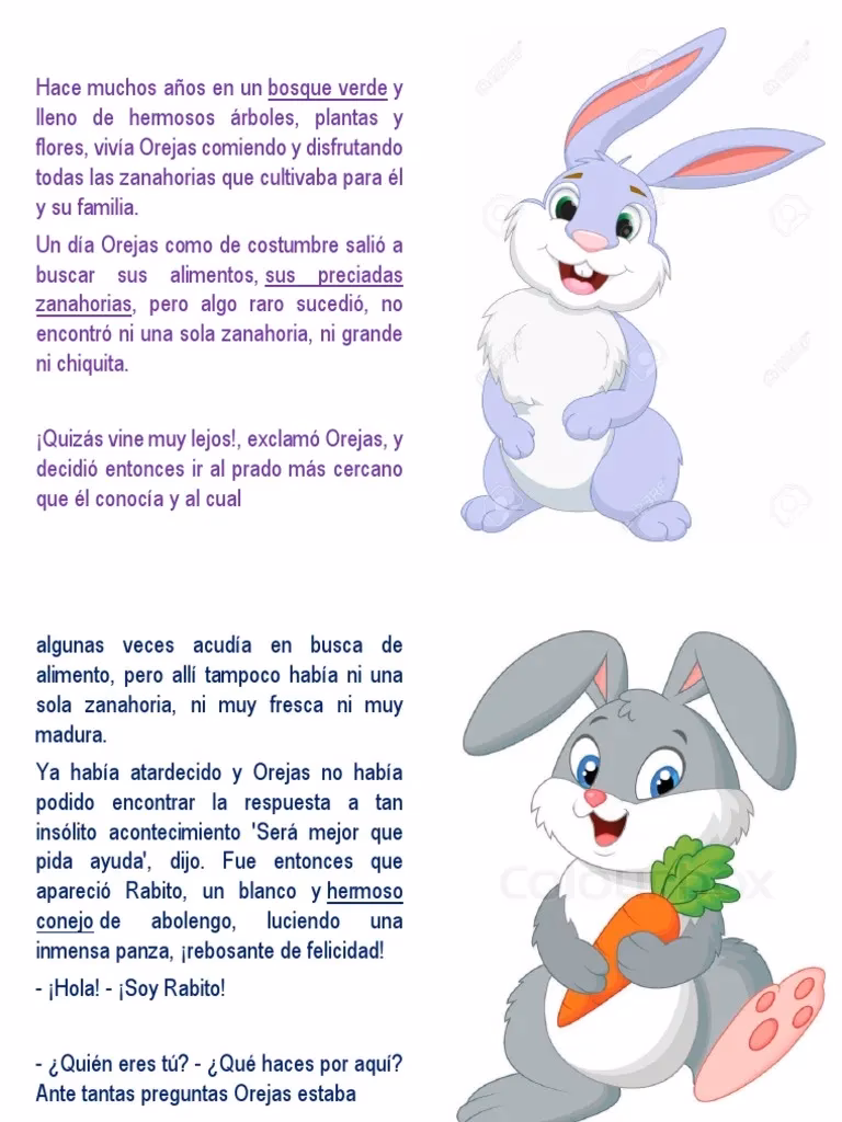 ¿Quién es el autor del cuento El conejo y la zanahoria?