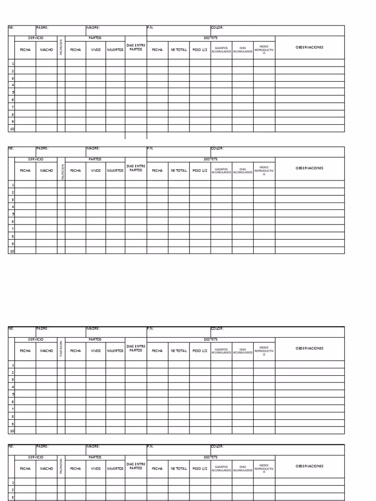 ¿Cómo llevar registros de los conejos?