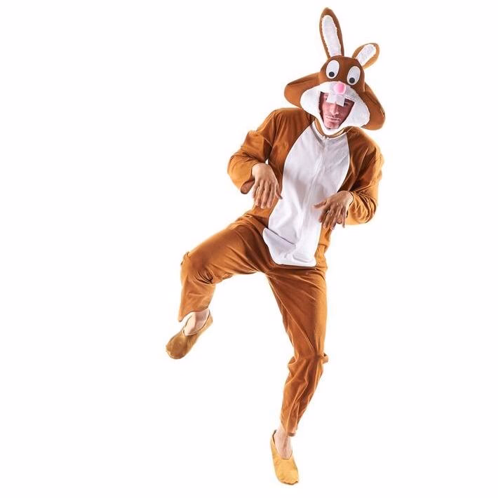 ¿Qué es el hombre aterrador con el traje de conejito?