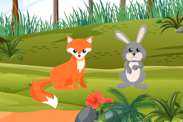 ¿Qué dijo el zorro y el conejo?