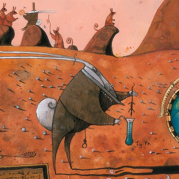 What does the book The Rabbits symbolize?