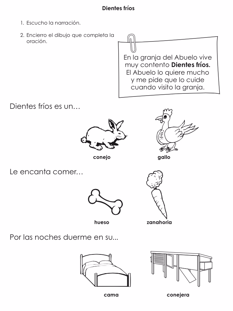 ¿Cómo hacer una oración con conejo?