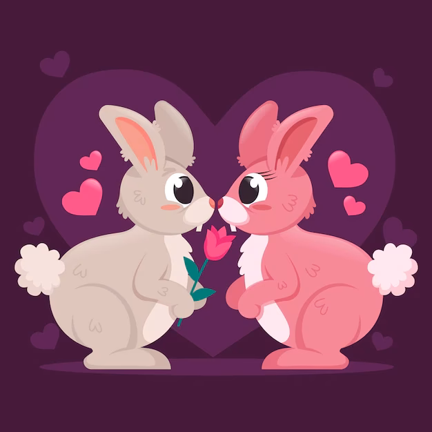 ¿Las parejas de conejos permanecen juntas?