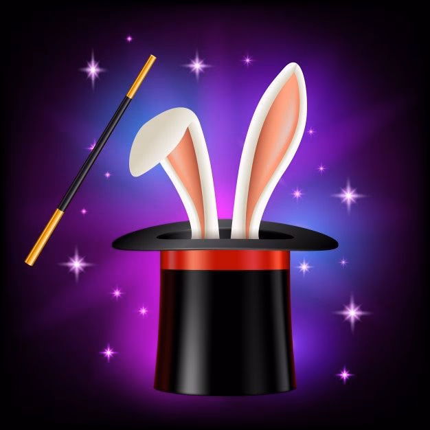 ¿Un mago sacó un conejo de un sombrero?