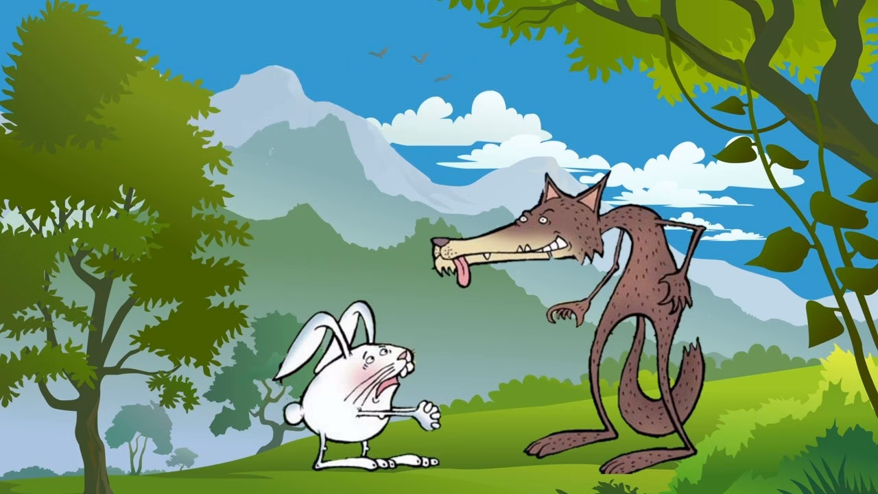 ¿Cómo el conejito ya le conoce al tío lobo y sabe que el nunca tiene buenas intenciones?