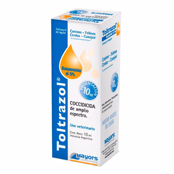 ¿Cuál es la dosis de Toltrazuril para conejos?